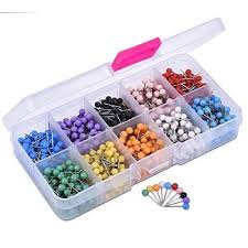 Pins Board Plastic Head Assorted (Globe)